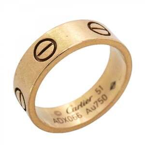 CARTIER 18k Gold Love Ring #51